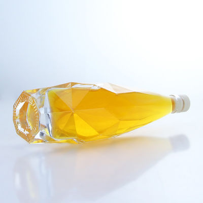 맑은 또는 맞춤화된 독특한 750ml 위스키 보드카 스피릿 술 유리 병