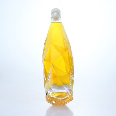 맑은 또는 맞춤화된 독특한 750ml 위스키 보드카 스피릿 술 유리 병
