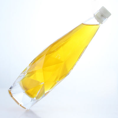 맑은 또는 맞춤화된 독특한 750ml 위스키 보드카 스피릿 술 유리 병