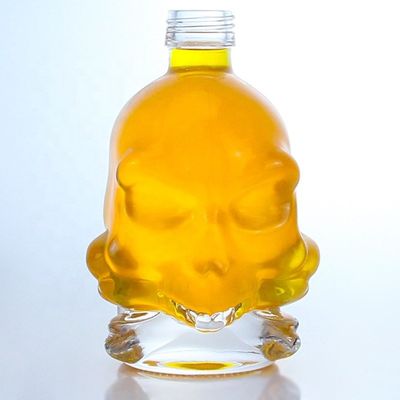 목걸이 재료 유리 슈퍼 플린트 유리 750ml 스크루 캡과 선명한 유리 병