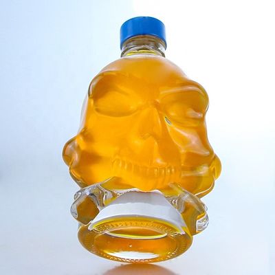 목걸이 재료 유리 슈퍼 플린트 유리 750ml 스크루 캡과 선명한 유리 병