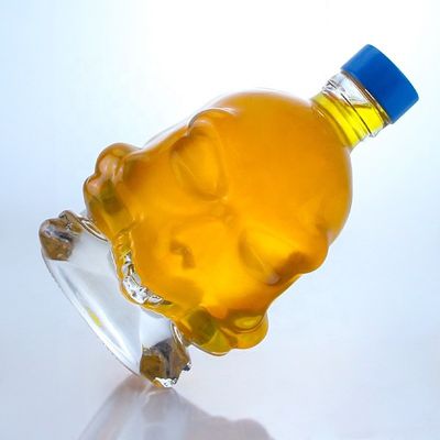 목걸이 재료 유리 슈퍼 플린트 유리 750ml 스크루 캡과 선명한 유리 병