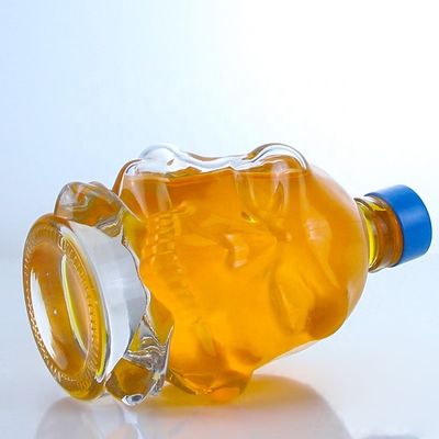 목걸이 재료 유리 슈퍼 플린트 유리 750ml 스크루 캡과 선명한 유리 병