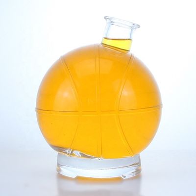 위스키 럼 진 브랜디를 위해 350ml 500ml 인기 모양 투명한 술 유리 병
