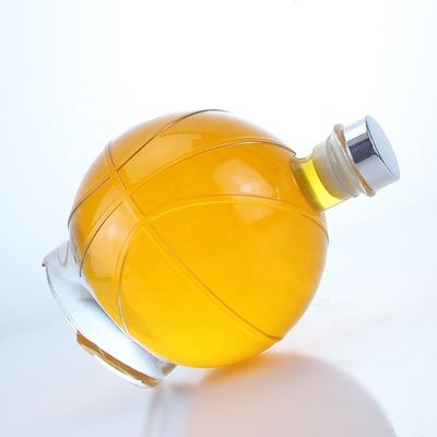 위스키 럼 진 브랜디를 위해 350ml 500ml 인기 모양 투명한 술 유리 병