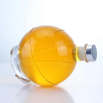 위스키 럼 진 브랜디를 위해 350ml 500ml 인기 모양 투명한 술 유리 병