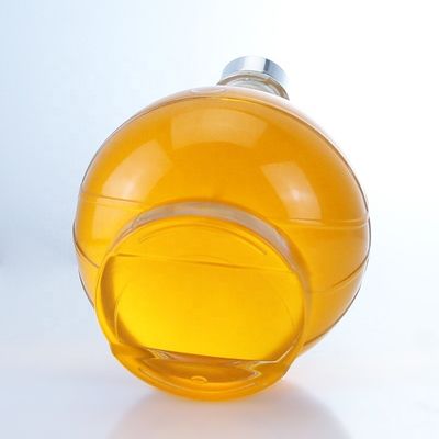 위스키 럼 진 브랜디를 위해 350ml 500ml 인기 모양 투명한 술 유리 병