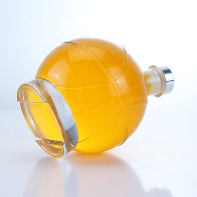 위스키 럼 진 브랜디를 위해 350ml 500ml 인기 모양 투명한 술 유리 병