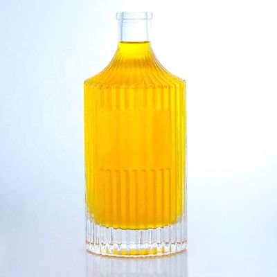 500ml 750ml 1000ml 투명 빈 유리 병 보드카 진 럼 위스키 브랜디