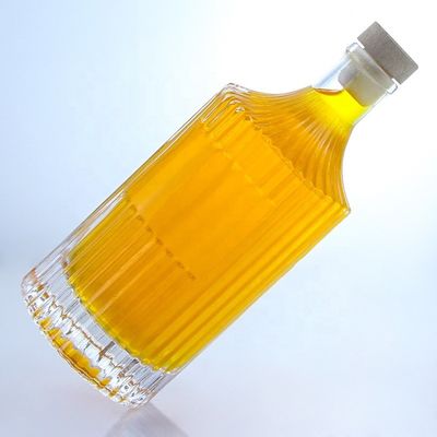 500ml 750ml 1000ml 투명 빈 유리 병 보드카 진 럼 위스키 브랜디