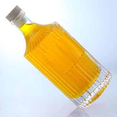 500ml 750ml 1000ml 투명 빈 유리 병 보드카 진 럼 위스키 브랜디