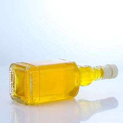 350ml 500ml 스크루 캡 플린트 유리 투명 병 위스키 보드카 샴페인 테킬라 진 럼