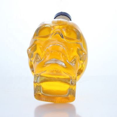 다른 음료 인기가있는 모양 투명 700ml 750ml 와이스키 럼 진 브랜디
