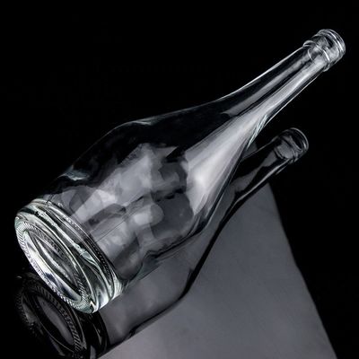 핫 스탬핑 주문 700ml 750ml 유리 병 위스키 진 보드카 럼 음주
