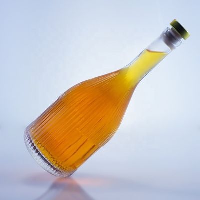 500ml 750ml 1000ml의 보드카 진 럼 위스키 브랜디를 위한 투명한 빈 유리 병
