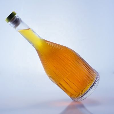 500ml 750ml 1000ml의 보드카 진 럼 위스키 브랜디를 위한 투명한 빈 유리 병