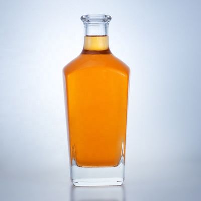 고온 스탬핑 표면 처리 선명 또는 사용자 정의 색상 750ml 럼 보드카 술 유리 병