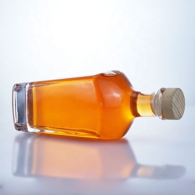 고온 스탬핑 표면 처리 선명 또는 사용자 정의 색상 750ml 럼 보드카 술 유리 병