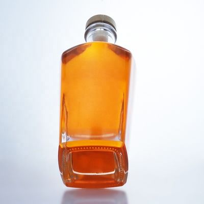 고온 스탬핑 표면 처리 선명 또는 사용자 정의 색상 750ml 럼 보드카 술 유리 병