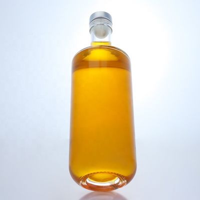 위스키, 보드카, 테킬라, 진 럼 500ml/700ml를 위한 코크가 있는 투명한 유리 술병