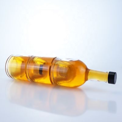 우아한 500ml 750ml 1000ml 플린트 글래스 스피릿 병 위스키 보드카 샴페인 테킬라