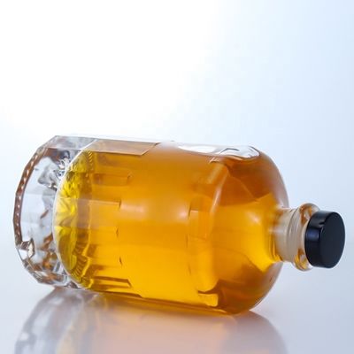 500ml 700ml 750ml 플린트 글래스 스피릿 진 위스키 보드카 브랜디 술 병 코크