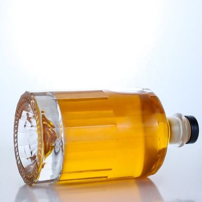 500ml 700ml 750ml 플린트 글래스 스피릿 진 위스키 보드카 브랜디 술 병 코크