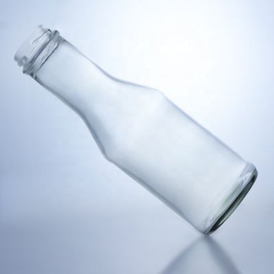 200/375/500/750/1000ml 물 주스 우유 커피를위한 스크루 캡 유리 병