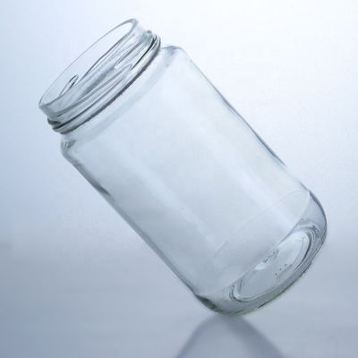 와인 스크루 캡 우아한 410ml 500ml 투명 유리 병 샐러드 칠리 소스 케첩