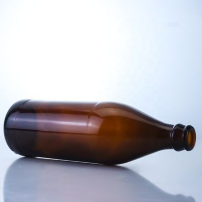 스크루 CAP 맥주 크라운 캡과 빈 유리 병 700ml 750ml 크리에이티브 작은 앰버 병