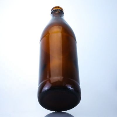 스크루 CAP 맥주 크라운 캡과 빈 유리 병 700ml 750ml 크리에이티브 작은 앰버 병
