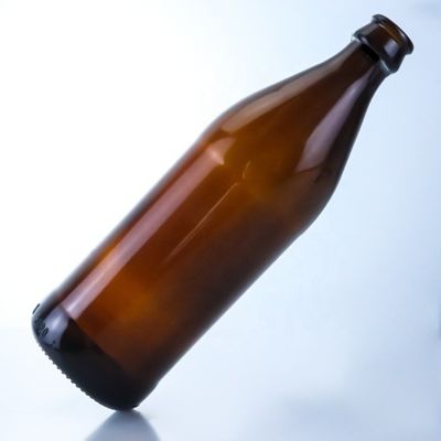 스크루 CAP 맥주 크라운 캡과 빈 유리 병 700ml 750ml 크리에이티브 작은 앰버 병