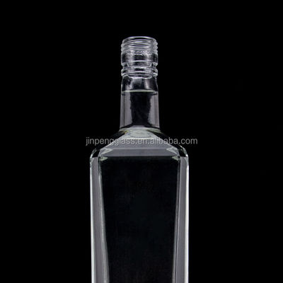 플린트 글래스 500ml 750ml 1000ml 보드카 위스키 진 럼을 위한 특수 모양의 빈 병