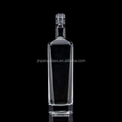 플린트 글래스 500ml 750ml 1000ml 보드카 위스키 진 럼을 위한 특수 모양의 빈 병