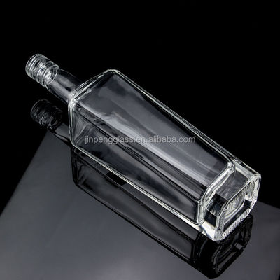 플린트 글래스 500ml 750ml 1000ml 보드카 위스키 진 럼을 위한 특수 모양의 빈 병