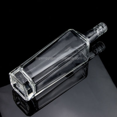 플린트 글래스 500ml 750ml 1000ml 보드카 위스키 진 럼을 위한 특수 모양의 빈 병