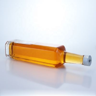 500ml 750ml 스쿼드 위스키 보드카 병 스크루 톱 테킬라 유리 술 병