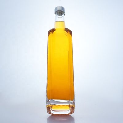 500ml 750ml 스쿼드 위스키 보드카 병 스크루 톱 테킬라 유리 술 병