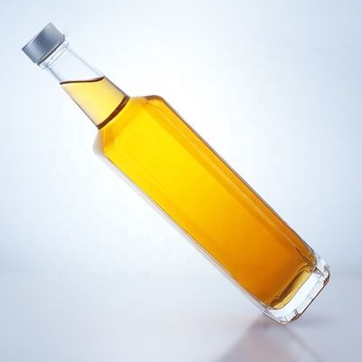 500ml 750ml 스쿼드 위스키 보드카 병 스크루 톱 테킬라 유리 술 병