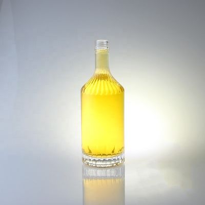 스크루 캡 유리 병 위스키 보드카 샴페인 테킬라 진 럼 750ml 1000ml 투명