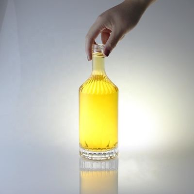 스크루 캡 유리 병 위스키 보드카 샴페인 테킬라 진 럼 750ml 1000ml 투명