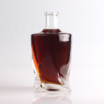 위스키 밀폐형 코크 750ml/1000ml 샴페인 투명 유리 병