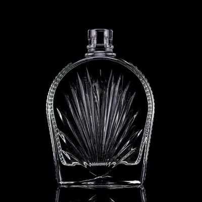1000ml 플린트 글래스 투명 빈 보드카 위스키 유리 병