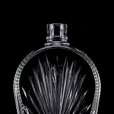 1000ml 플린트 글래스 투명 빈 보드카 위스키 유리 병