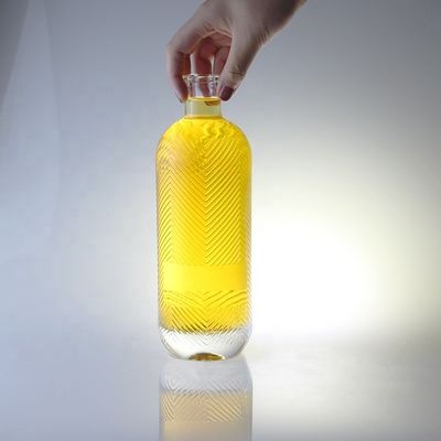 투명 750ml 용량 500ml 용량의 코크가 있는 유리병