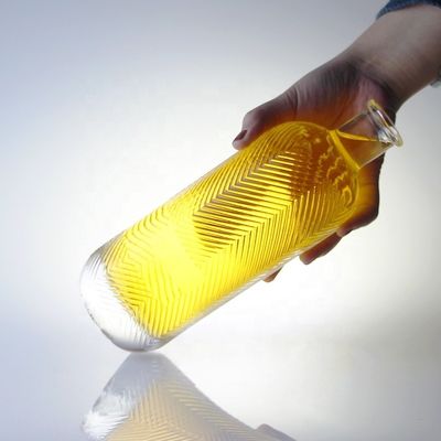 투명 750ml 용량 500ml 용량의 코크가 있는 유리병