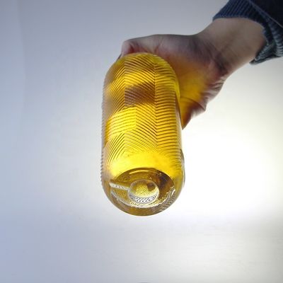 투명 750ml 용량 500ml 용량의 코크가 있는 유리병