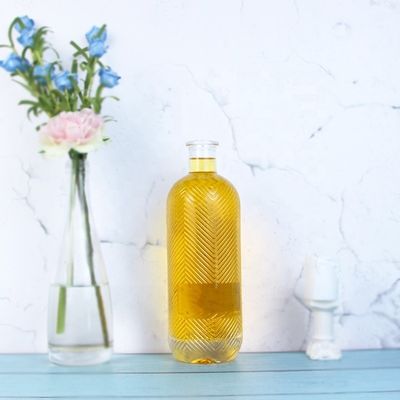 투명 750ml 용량 500ml 용량의 코크가 있는 유리병