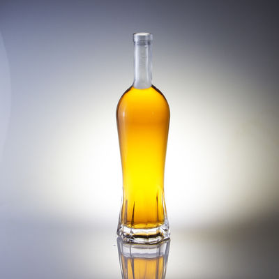 맞춤 750ml 유리 병 무게 기본 재료 유리 500ml 유리 위스키용 술 병