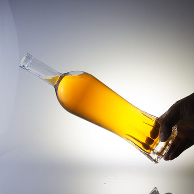 맞춤 750ml 유리 병 무게 기본 재료 유리 500ml 유리 위스키용 술 병